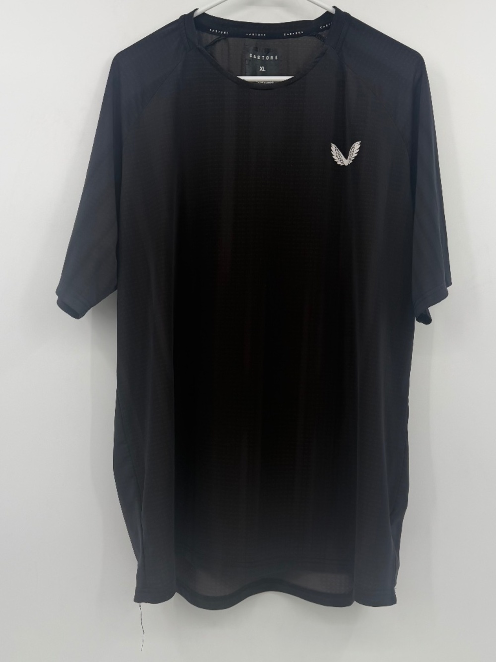 Castore Shirt Men XL Black Performance Active Short Sleeve Stretch Activewear